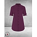 PLUS BASICS Blouse Long Burgundy